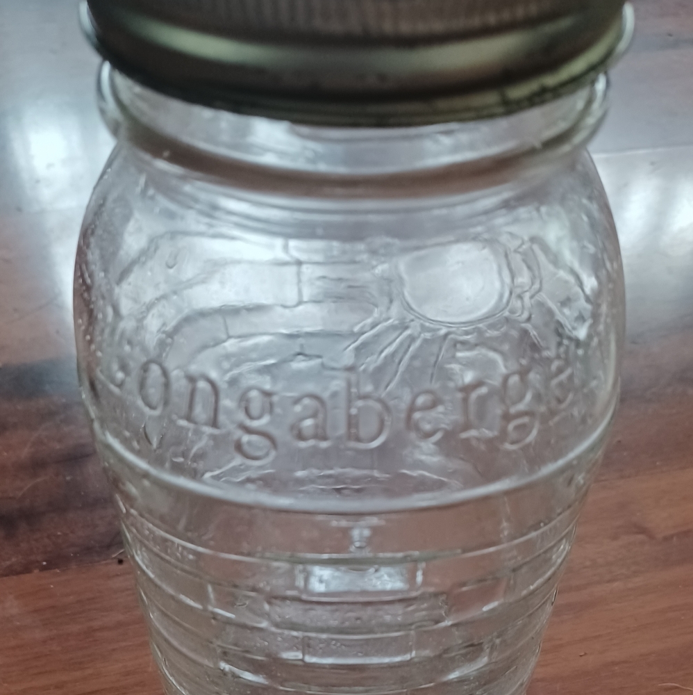 Longaberger Blue Ribbon Canning Jar